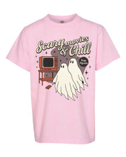Scary Movies and Chill - Youth Comfort Colors Tee Little Mama Shirt Shop