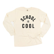 School Is Cool - LONG SLEEVE Comfort Colors Tee Little Mama Shirt Shop