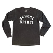 School Spirit - LONG SLEEVE Comfort Colors Tee Little Mama Shirt Shop