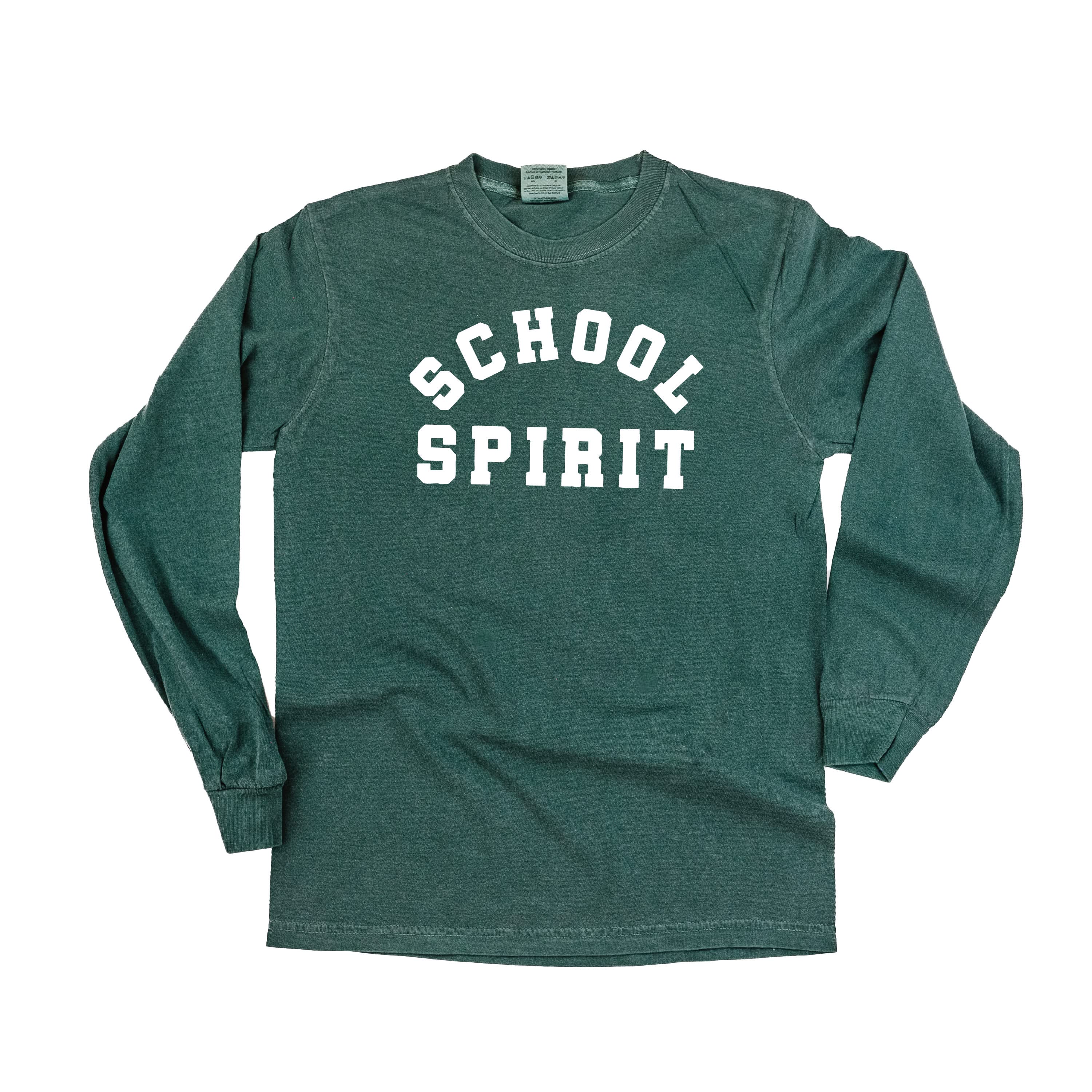 School Spirit - LONG SLEEVE Comfort Colors Tee Little Mama Shirt Shop