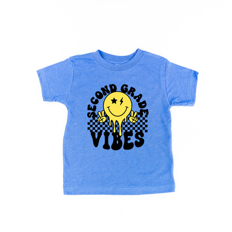 Second Grade Vibes - Peace Smiley - Short Sleeve Child Shirt