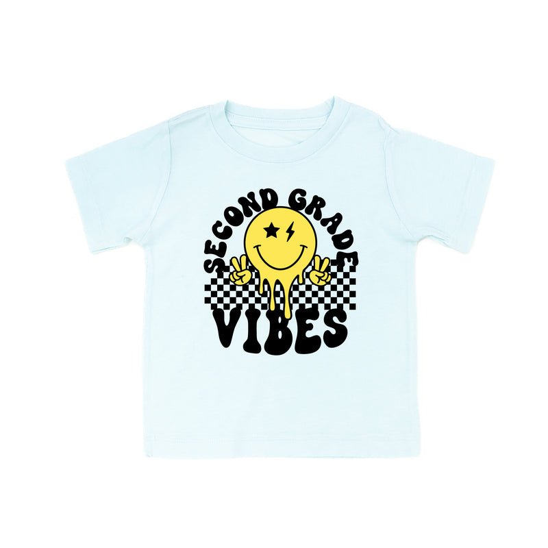 Second Grade Vibes - Peace Smiley - Short Sleeve Child Shirt