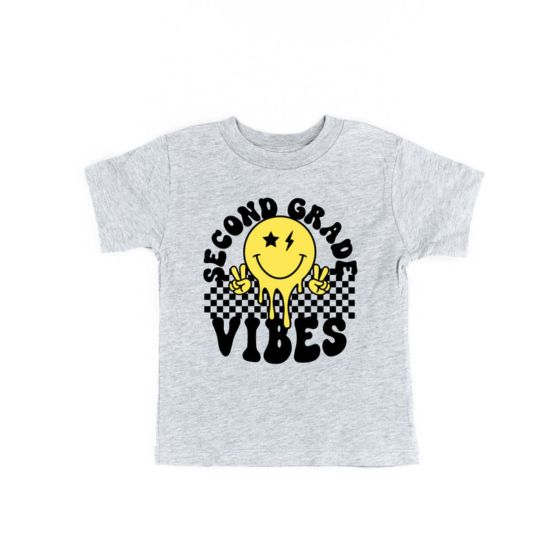 Second Grade Vibes - Peace Smiley - Short Sleeve Child Shirt