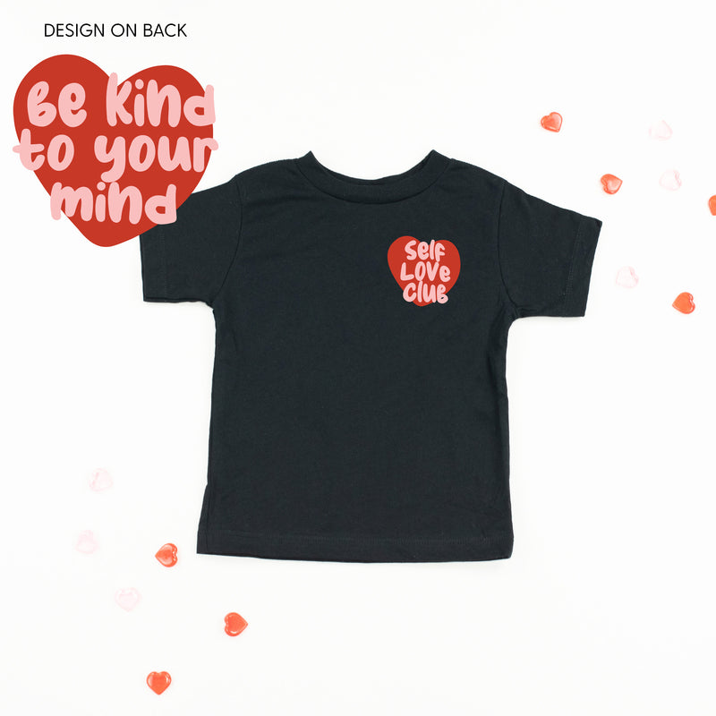 Self Love Club Pocket on Front w/ Be Kind to Your Mind on Back - One P –  Little Mama Shirt Shop LLC