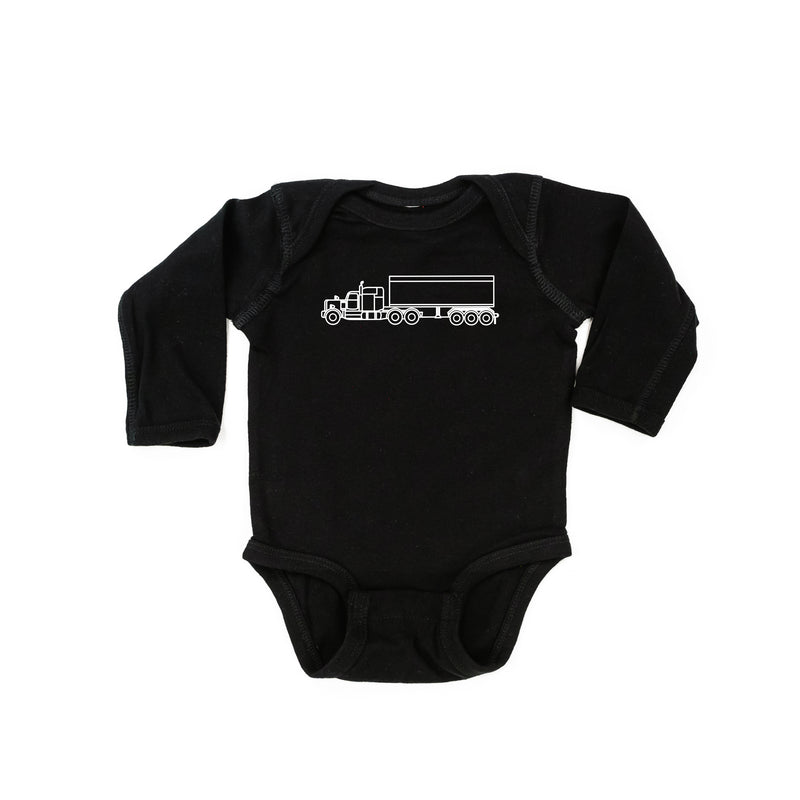 SEMI TRUCK - Minimalist Design - Long Sleeve Child Shirt