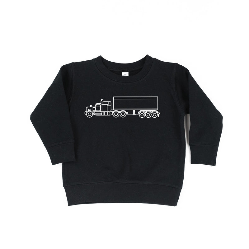 SEMI TRUCK - Minimalist Design - Child Sweater