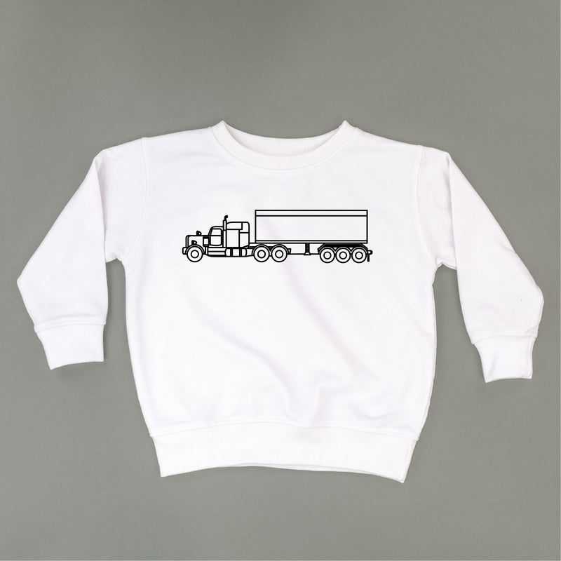 SEMI TRUCK - Minimalist Design - Child Sweater