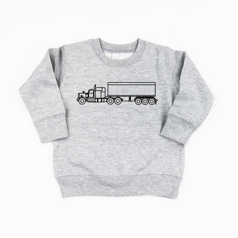 SEMI TRUCK - Minimalist Design - Child Sweater
