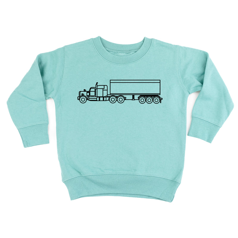 SEMI TRUCK - Minimalist Design - Child Sweater