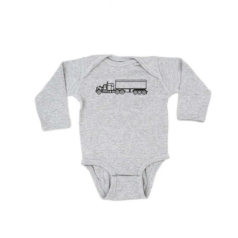 SEMI TRUCK - Minimalist Design - Long Sleeve Child Shirt