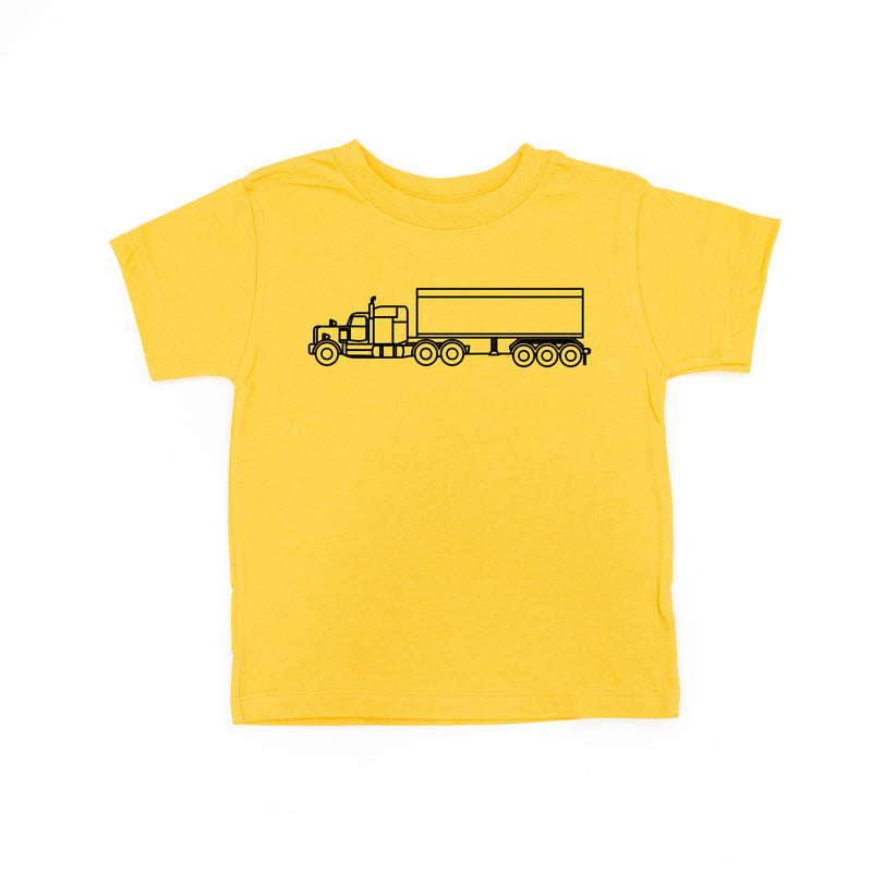 SEMI TRUCK - Minimalist Design - Short Sleeve Child Shirt