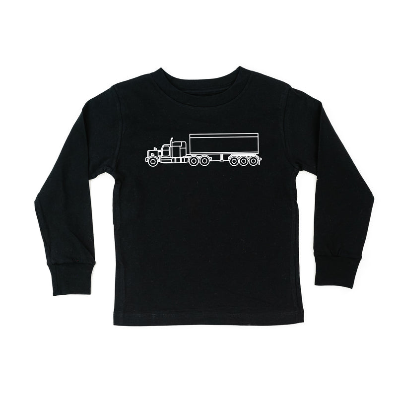 SEMI TRUCK - Minimalist Design - Long Sleeve Child Shirt