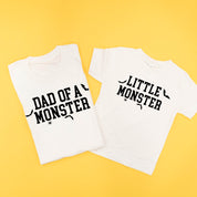 Dad of a Monster / Little Monster - Set of 2 Matching Tees Little Mama Shirt Shop