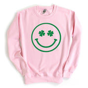 Shamrock Eyes Smiley - BASIC Fleece Little Mama Shirt Shop LLC