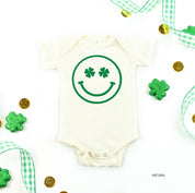 Shamrock Eyes Smiley - Infant Bodysuit/Tee Little Mama Shirt Shop