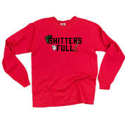 Shitter's Full - LONG SLEEVE Comfort Colors Tee Little Mama Shirt Shop