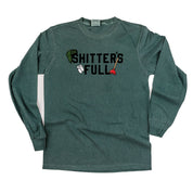 Shitter's Full - LONG SLEEVE Comfort Colors Tee Little Mama Shirt Shop