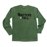 Shitter's Full - LONG SLEEVE Comfort Colors Tee Little Mama Shirt Shop