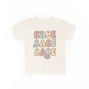 BABE x3 with Daisies - Short Sleeve Child Shirt Little Mama Shirt Shop