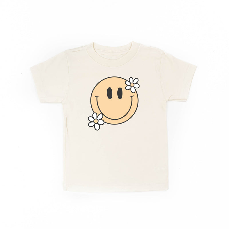 Big Smiley w/ Flowers - Short Sleeve Child Shirt