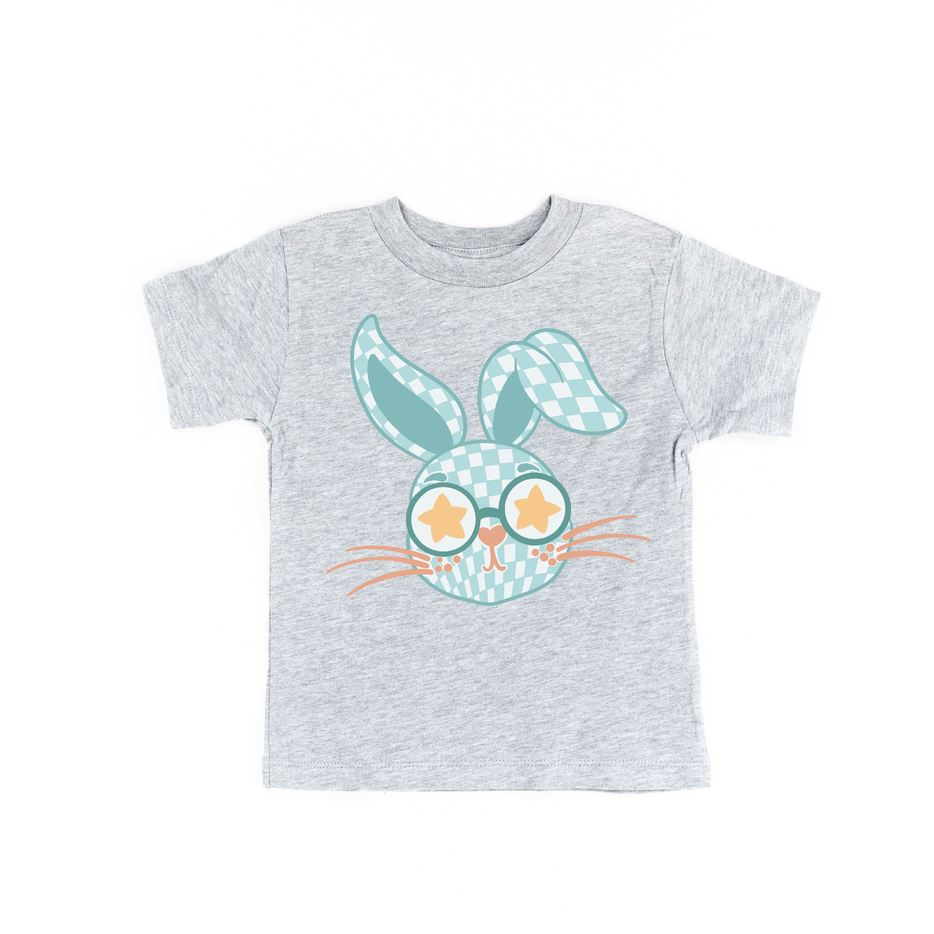 Blue Checkered Bunny - Child Tee Little Mama Shirt Shop