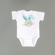 Blue Checkered Bunny - Child Tee Little Mama Shirt Shop