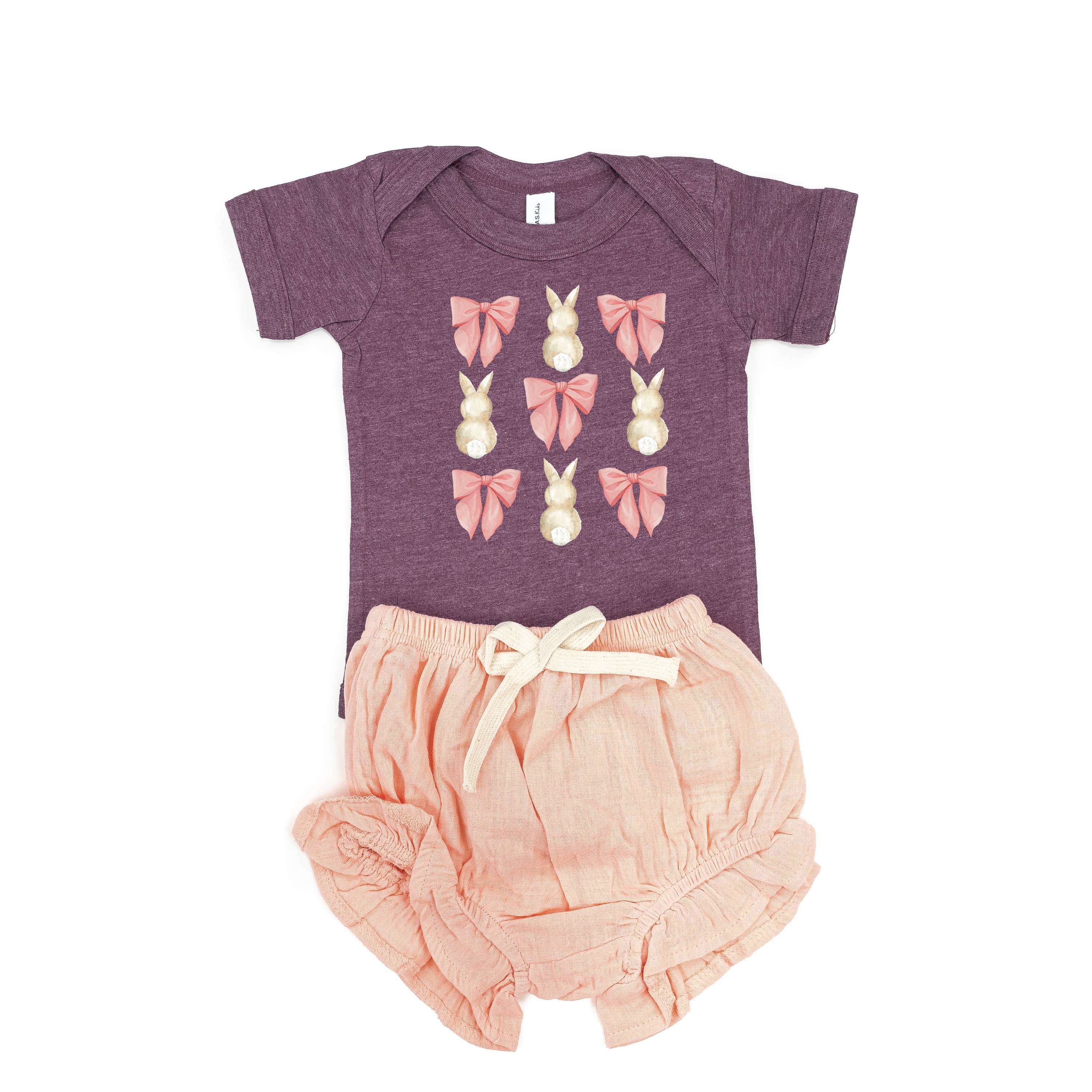 Bunnies & Bows - Child Tee Little Mama Shirt Shop