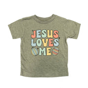Easter Eggs Jesus Loves Me - Boy Version - Child Tee Little Mama Shirt Shop