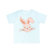 Pink Checkered Bunny - Child Tee Little Mama Shirt Shop
