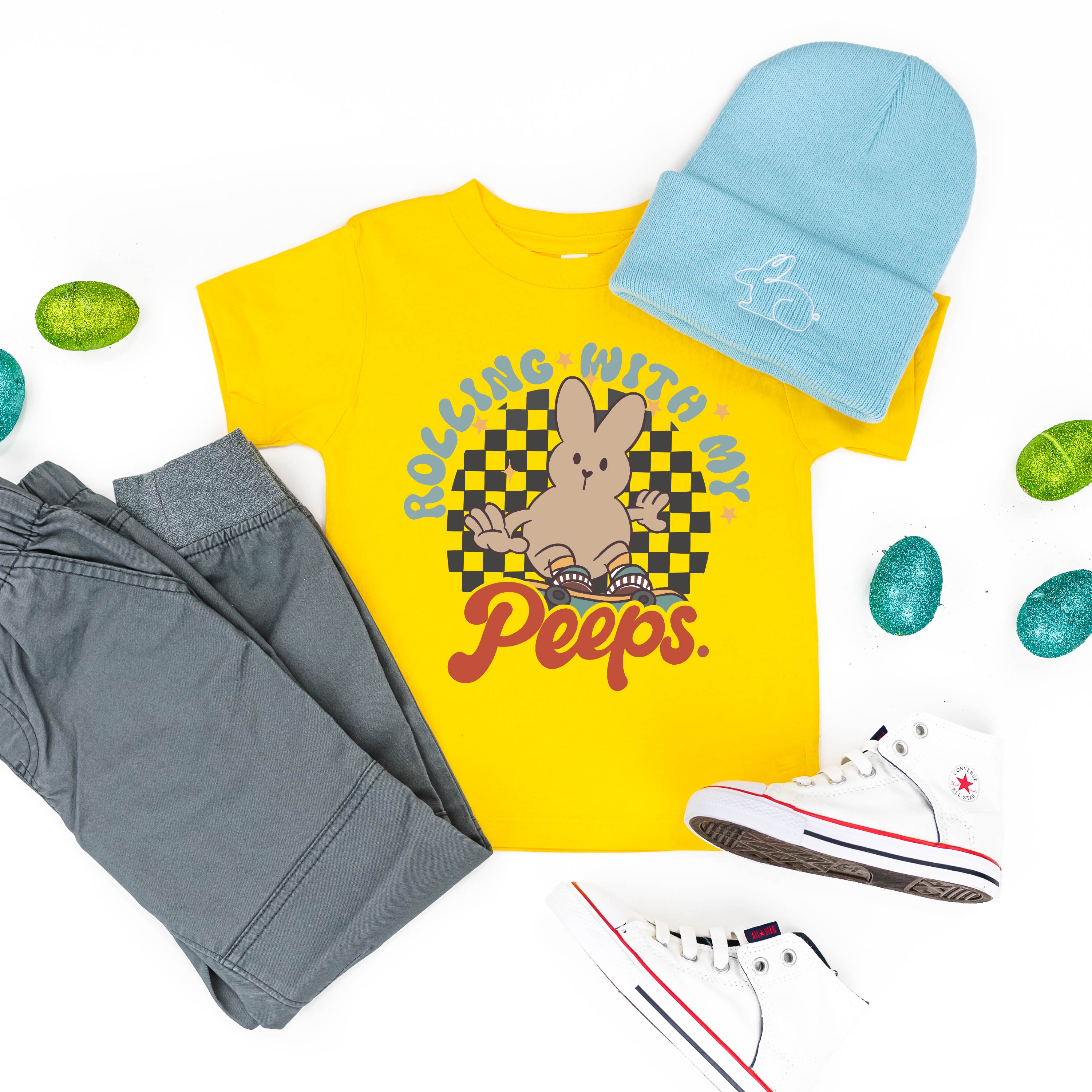 Rolling With My Peeps - Child Tee Little Mama Shirt Shop