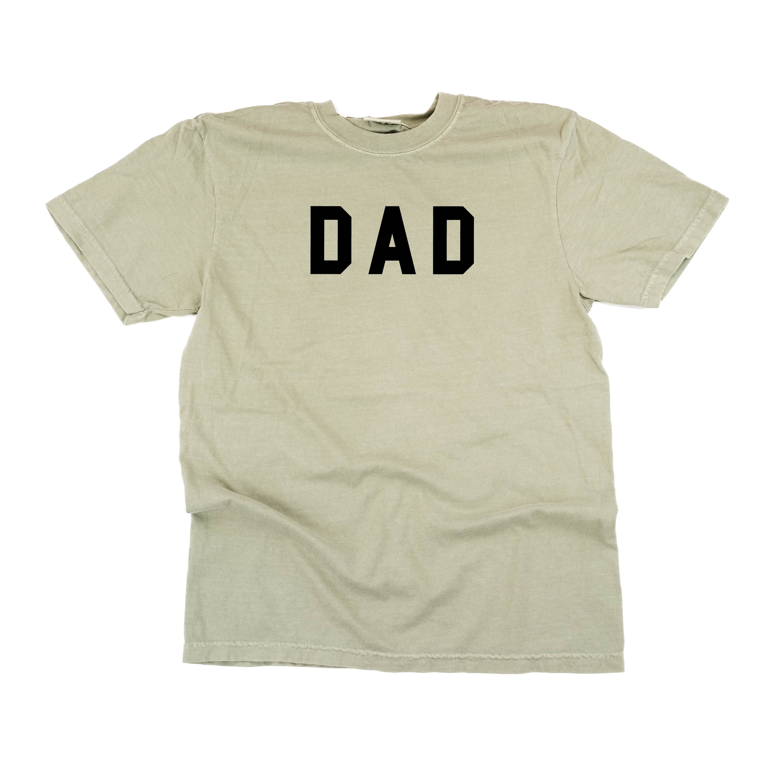 Dad - Standard Block Font - Comfort Colors Tee Little Mama Shirt Shop