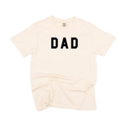 Dad - Standard Block Font - Comfort Colors Tee Little Mama Shirt Shop