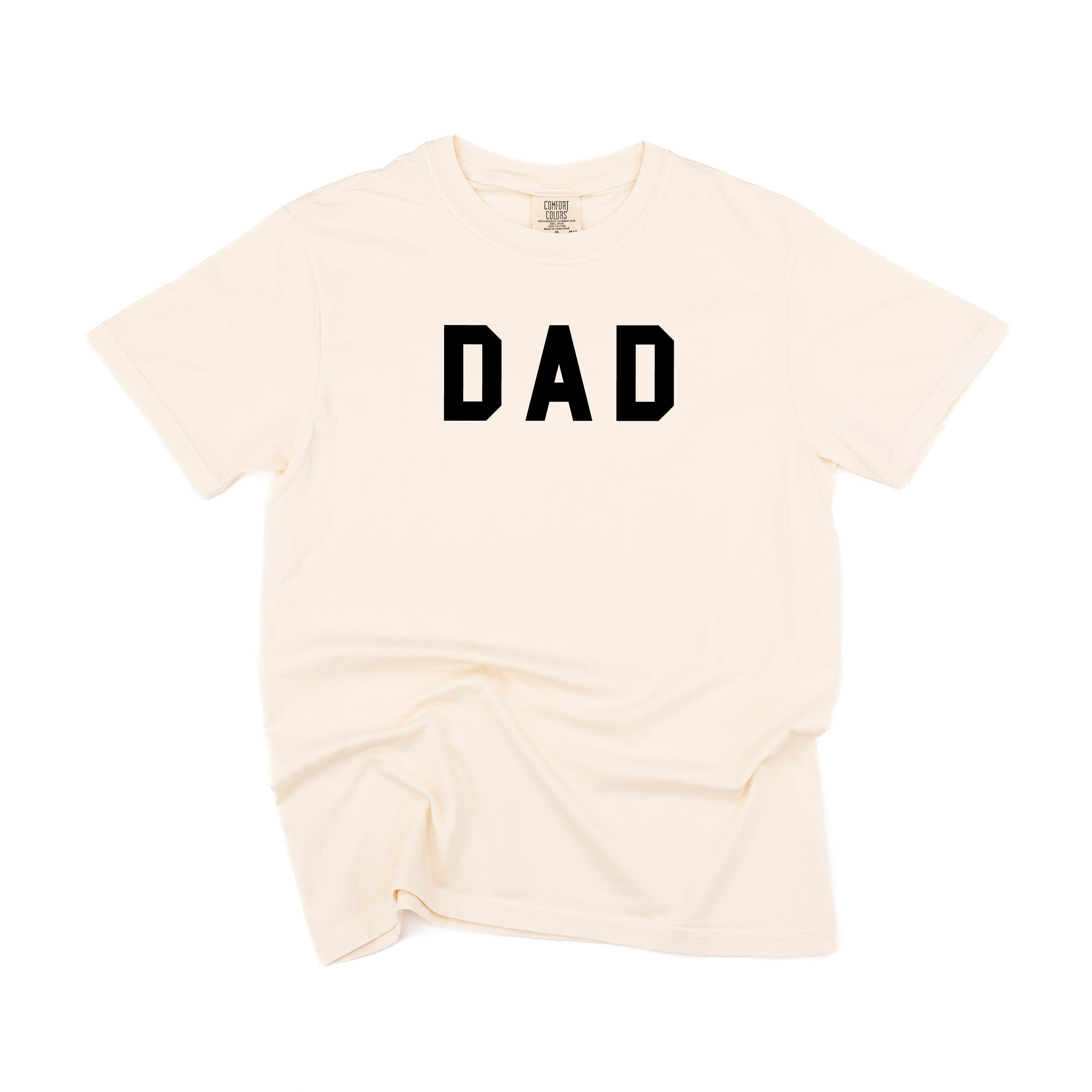 Dad - Standard Block Font - Comfort Colors Tee Little Mama Shirt Shop