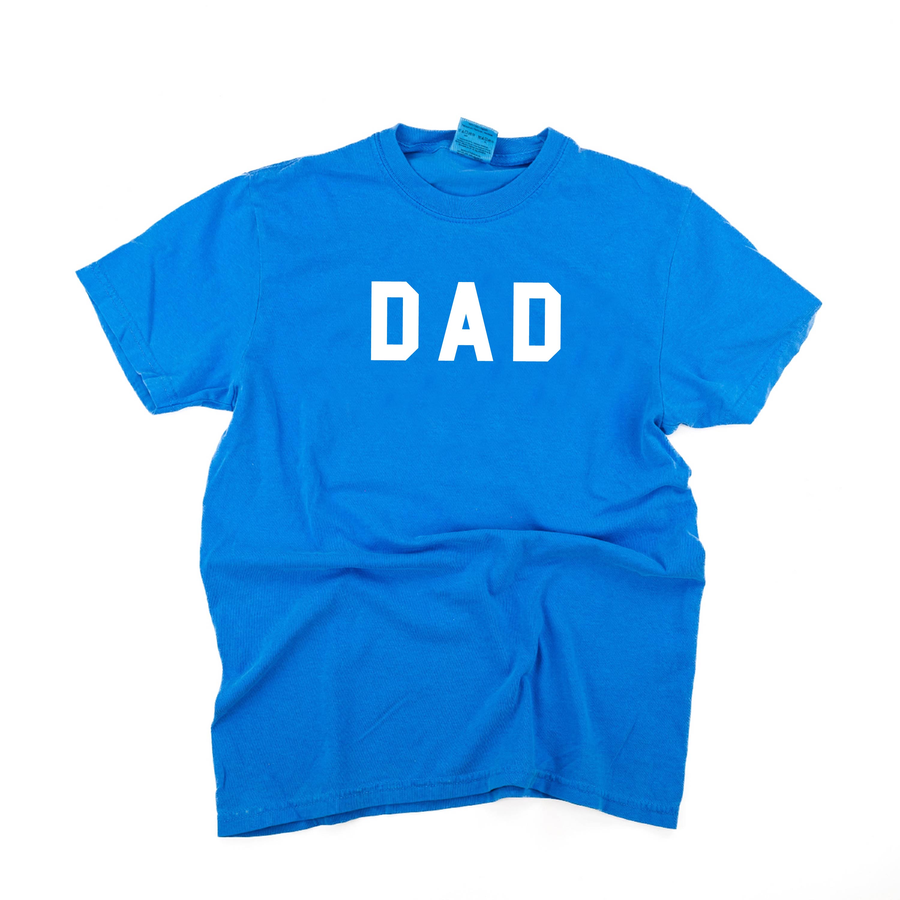 Dad - Standard Block Font - Comfort Colors Tee Little Mama Shirt Shop