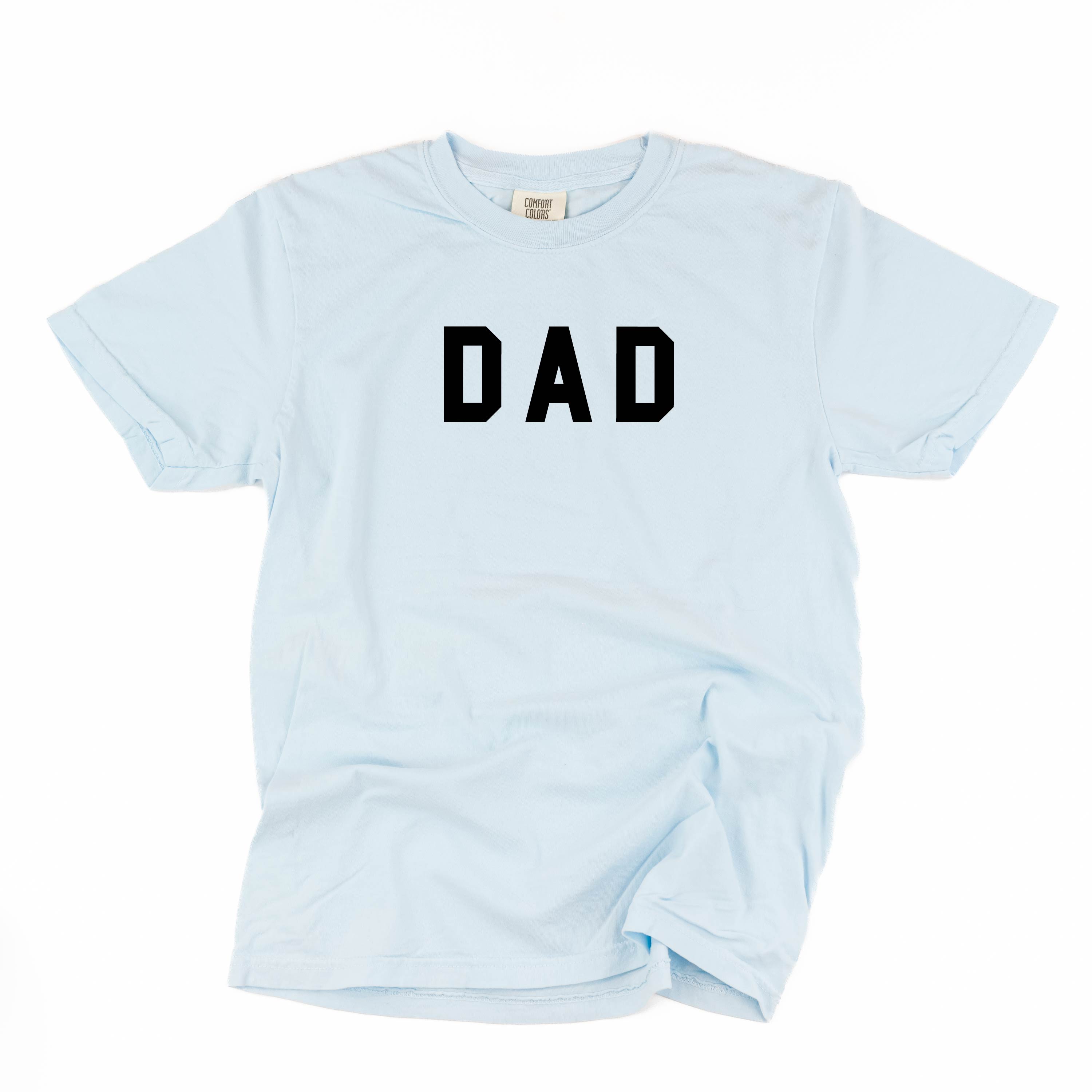 Dad - Standard Block Font - Comfort Colors Tee Little Mama Shirt Shop