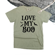 Love My Boo (Bats) - Singular - Comfort Colors Tee Little Mama Shirt Shop