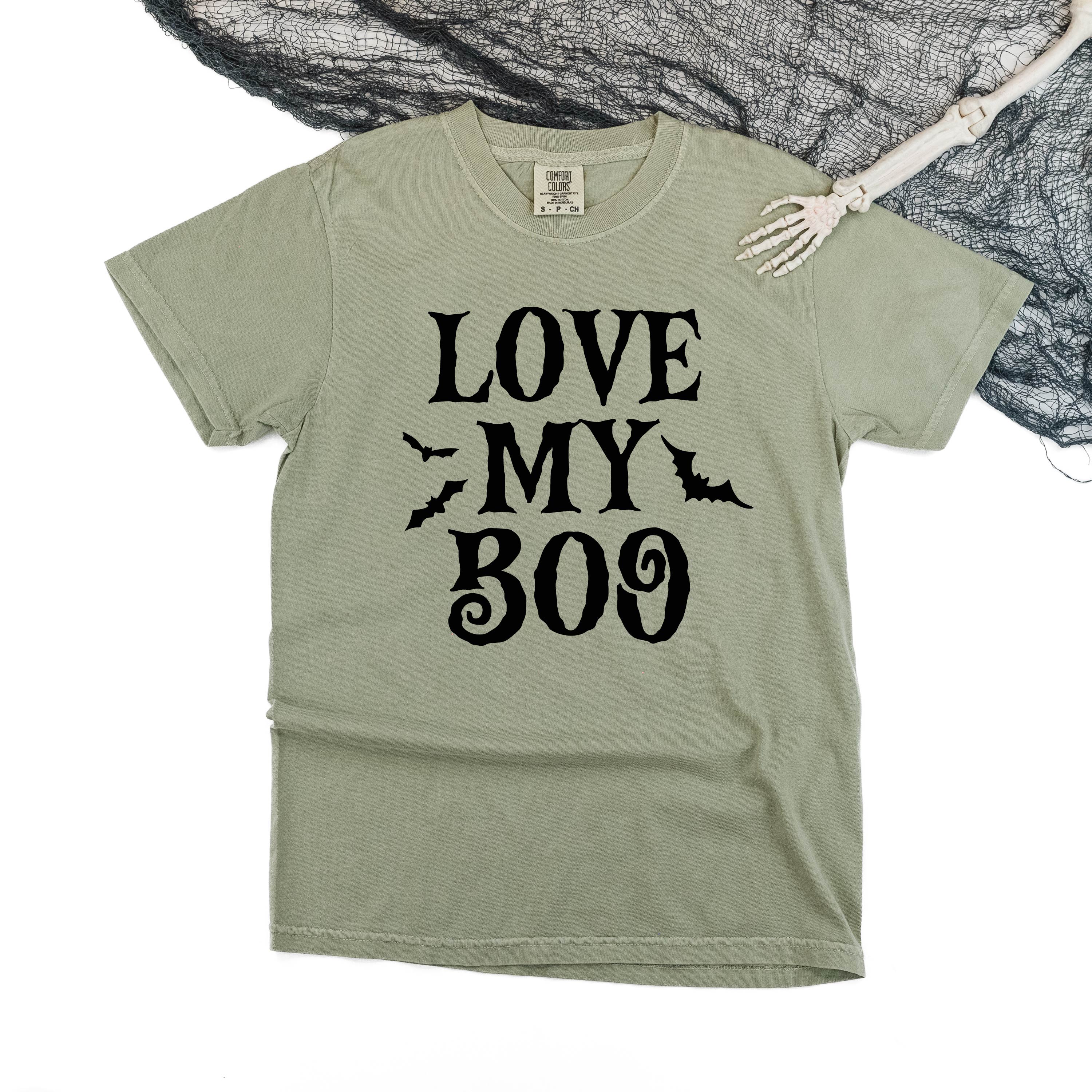 Love My Boo (Bats) - Singular - Comfort Colors Tee Little Mama Shirt Shop