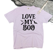 Love My Boo (Bats) - Singular - Comfort Colors Tee Little Mama Shirt Shop
