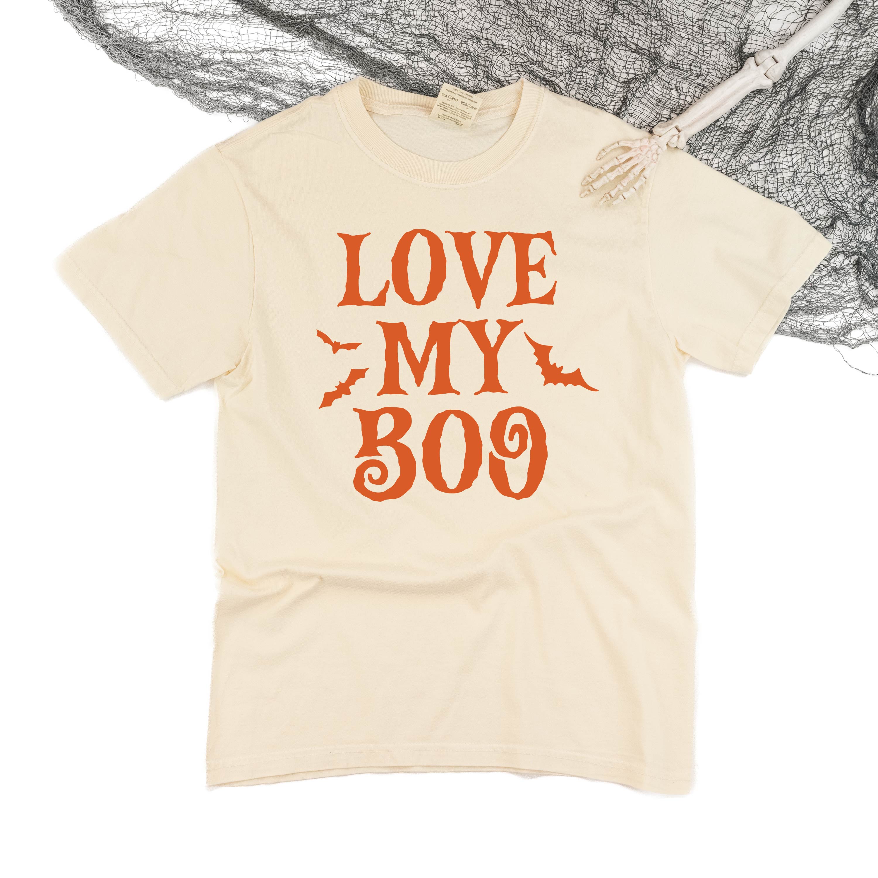Love My Boo (Bats) - Singular - Comfort Colors Tee Little Mama Shirt Shop