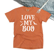 Love My Boo (Bats) - Singular - Comfort Colors Tee Little Mama Shirt Shop