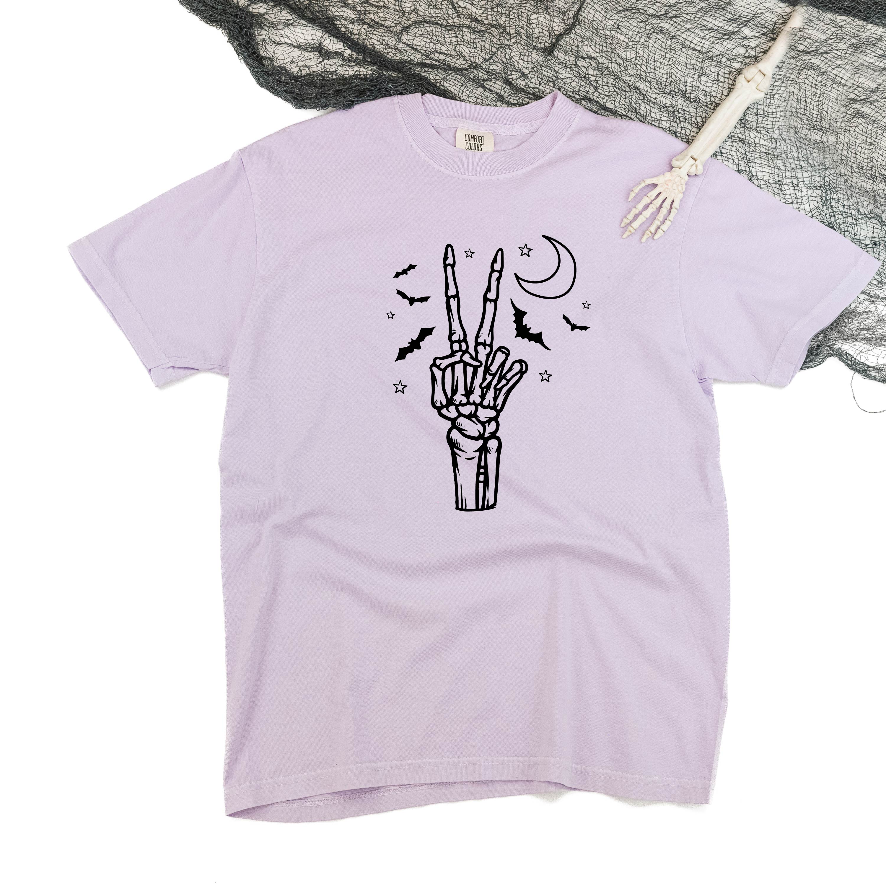 Peace - Skeleton - Comfort Colors tee Little Mama Shirt Shop