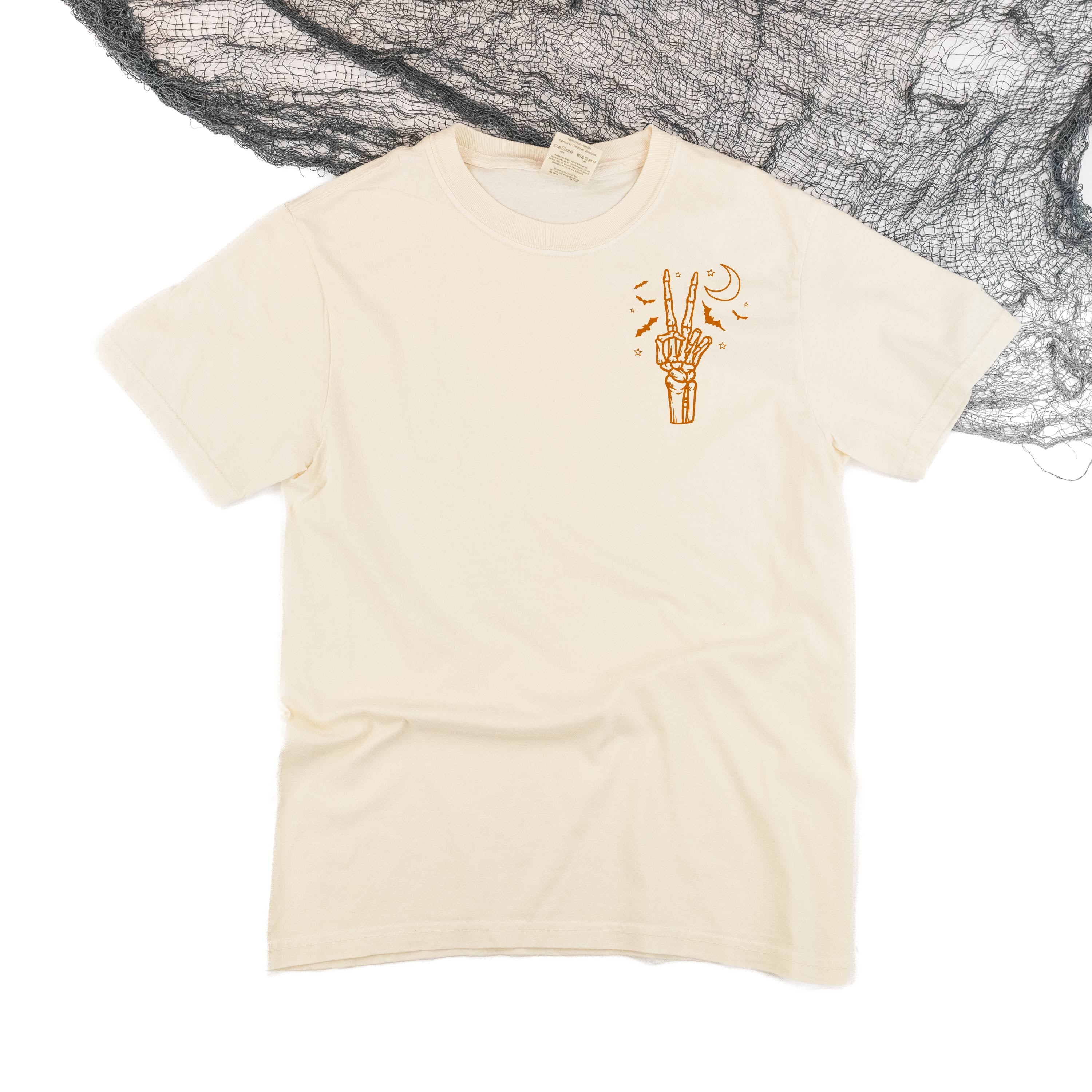 Peace - Skeleton - Comfort Colors tee Little Mama Shirt Shop