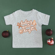 Baking Spirits Bright - Child Tee Little Mama Shirt Shop