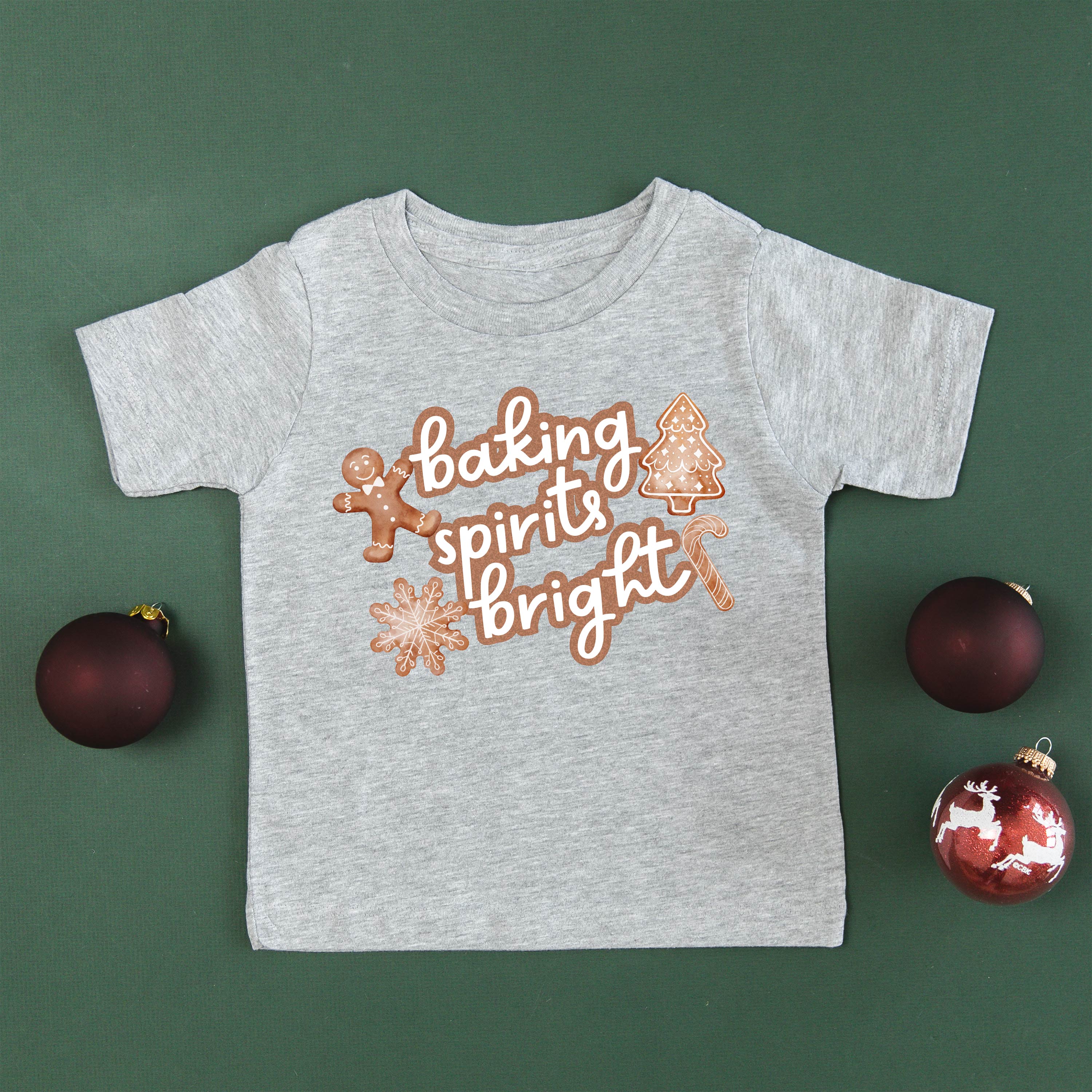 Baking Spirits Bright - Child Tee Little Mama Shirt Shop
