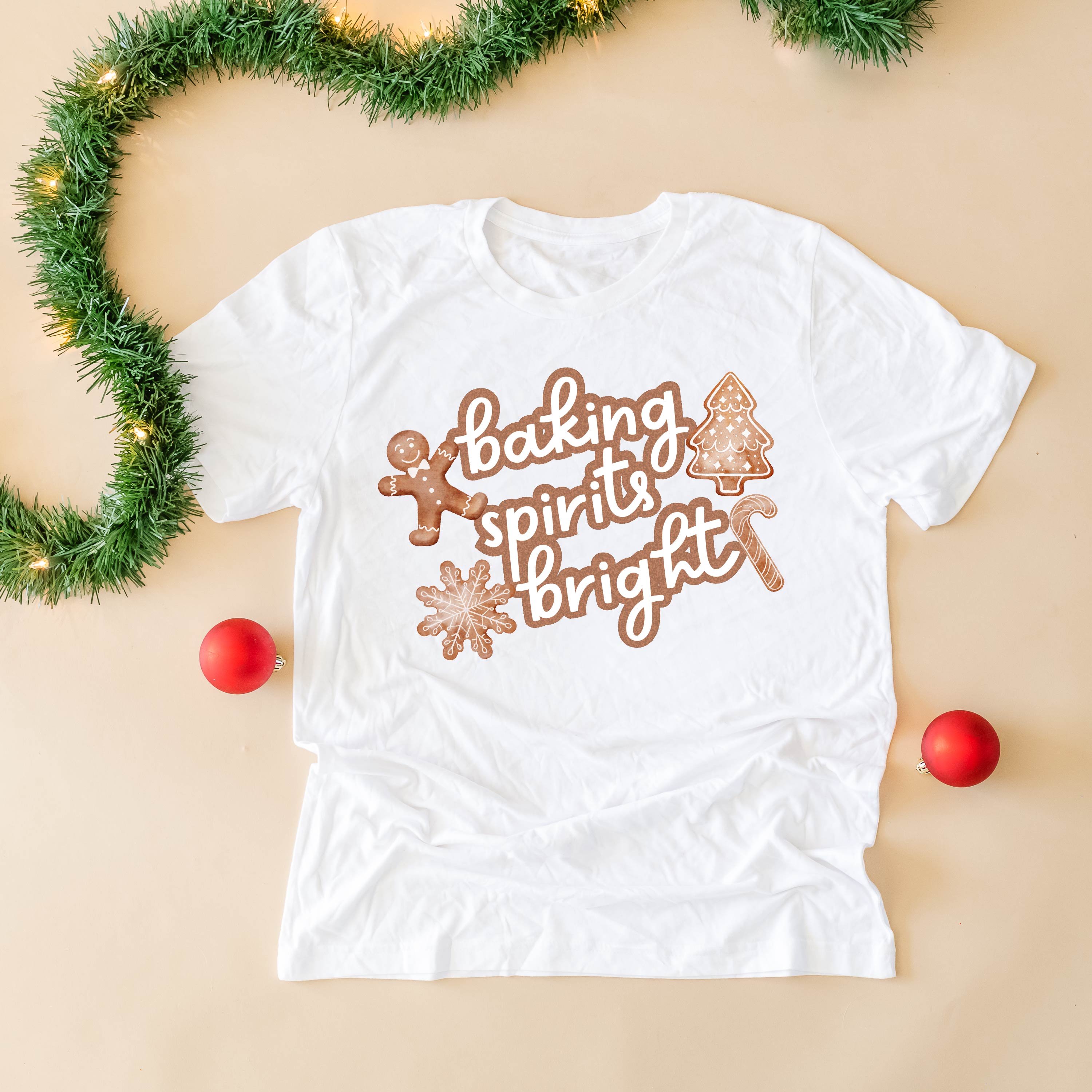 Baking Spirits Bright - Child Tee Little Mama Shirt Shop