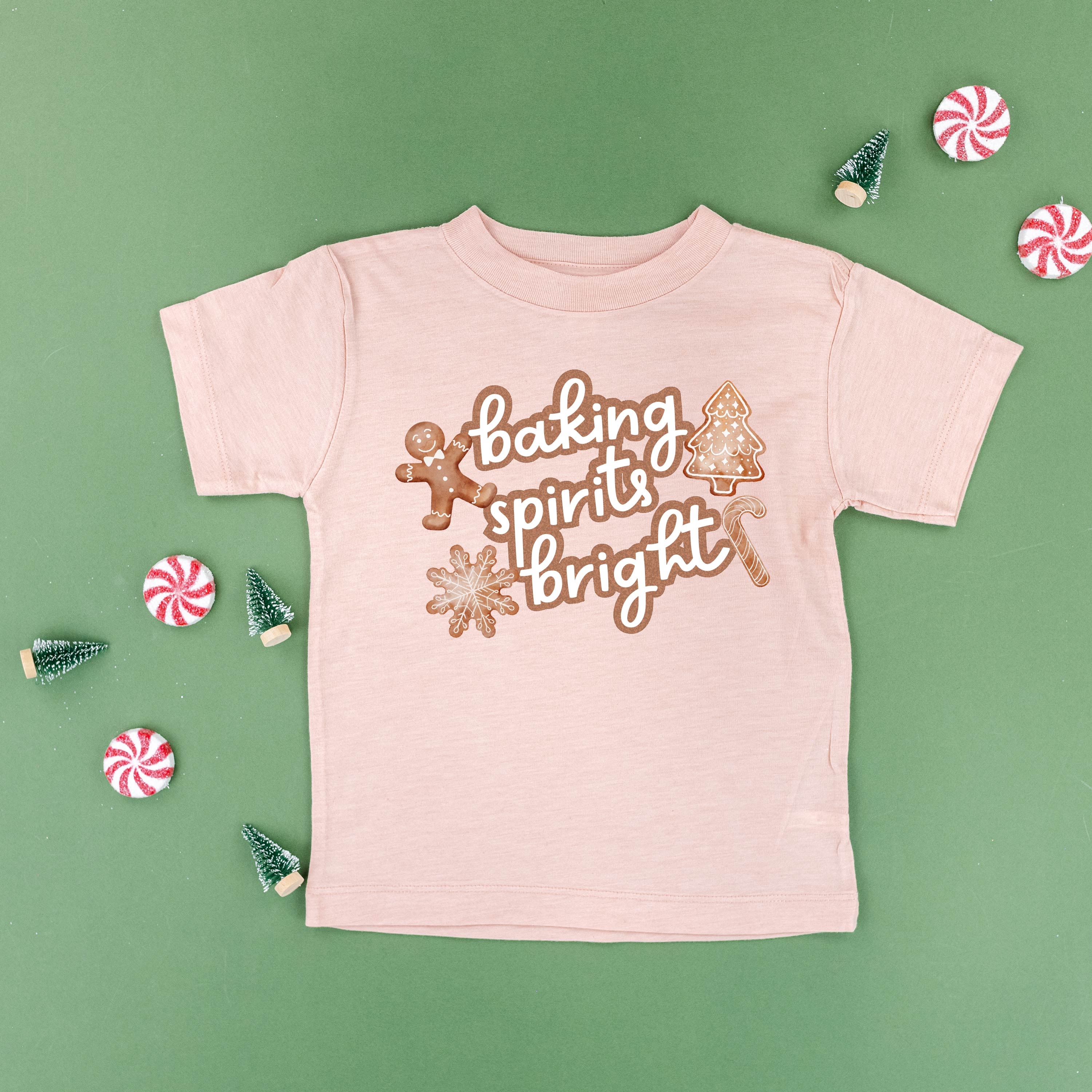 Baking Spirits Bright - Child Tee Little Mama Shirt Shop