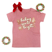 Baking Spirits Bright - Child Tee Little Mama Shirt Shop