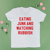 Eating Junk And Watching Rubbish - Child Tee Little Mama Shirt Shop