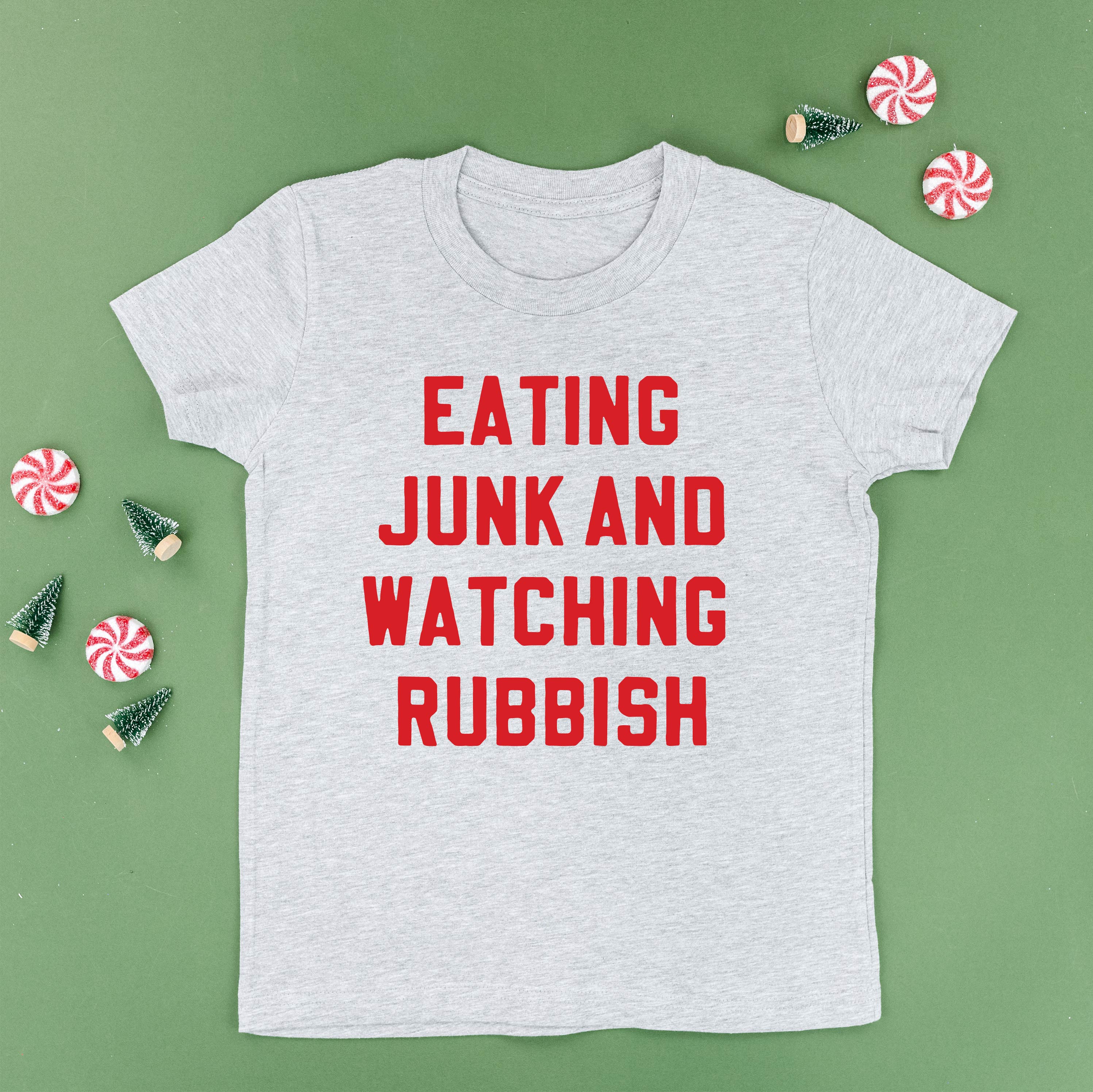 Eating Junk And Watching Rubbish - Child Tee Little Mama Shirt Shop