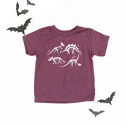 Four Dinosaur Skeletons - Child Tee Little Mama Shirt Shop